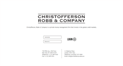 Desktop Screenshot of christoffersonrobb.com